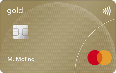 Gold credit card with a grace period