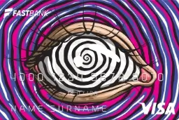 The card is issued through the Fast Bank application, with one digital card in each currency.