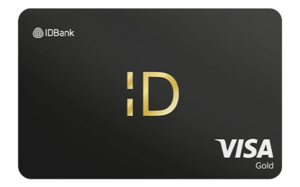 Gold debit card with free cash withdrawals