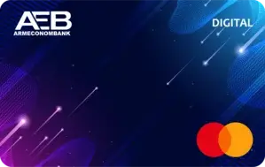 Standarвd digital debit card