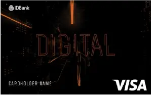 Standard digital debit card with free servicing