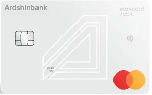 Standard debit card with free service, cash withdrawals and interest on the annual balance of the account