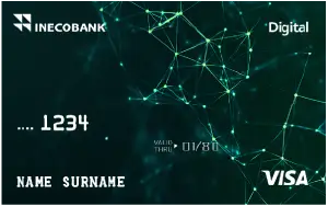 Standard digital debit card with free servicing