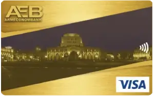 Gold debit card
